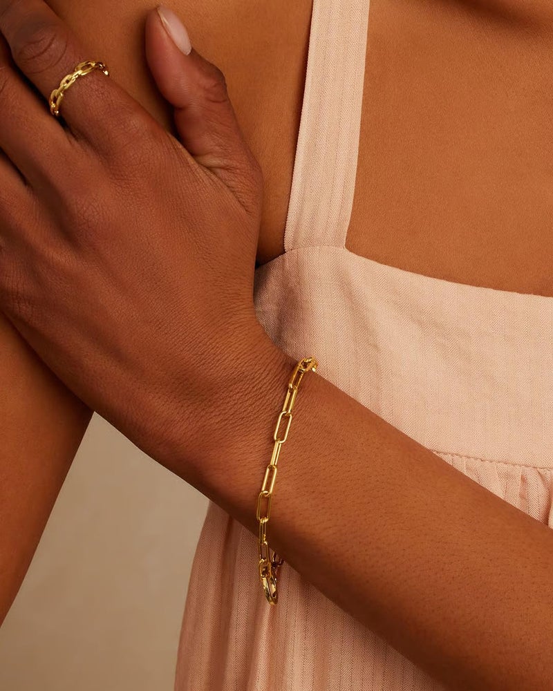 gorjana - Parker Bracelet 7 1/4Ã¢â‚¬ - 18K Gold-Plated - Ideal Gift Packaging - Everyday Stack, Layering with Other Jewelry - Image 3